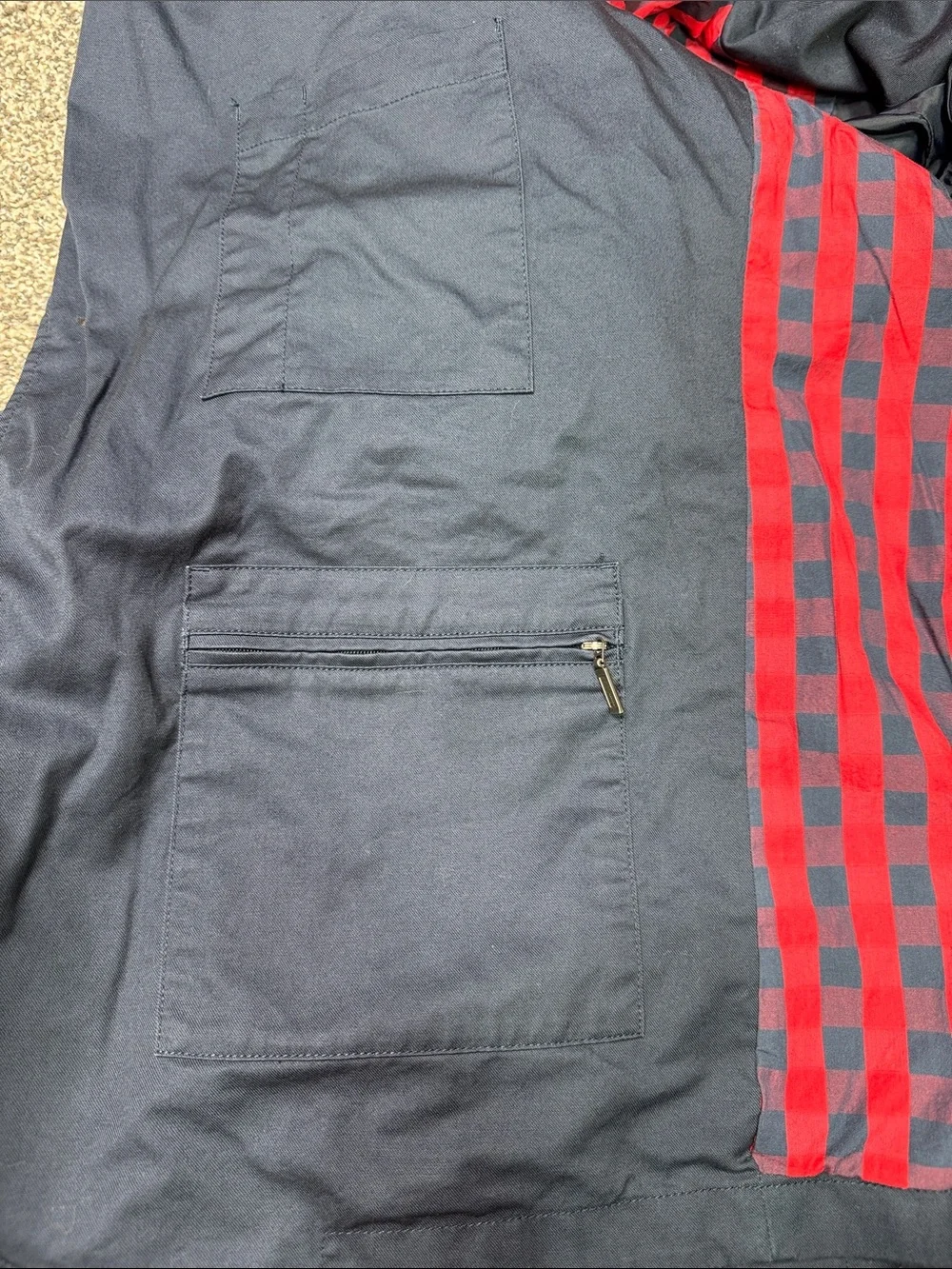 Duluth Trading Co. Navy Blue Twill Presentation Jacket 2XL Tall